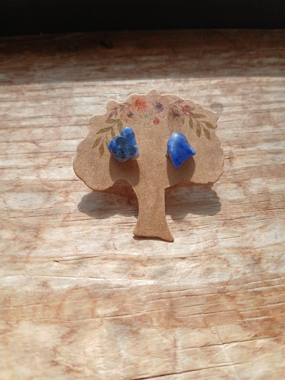 Sodalite Crystal Hypoallergenic Stud Earrings